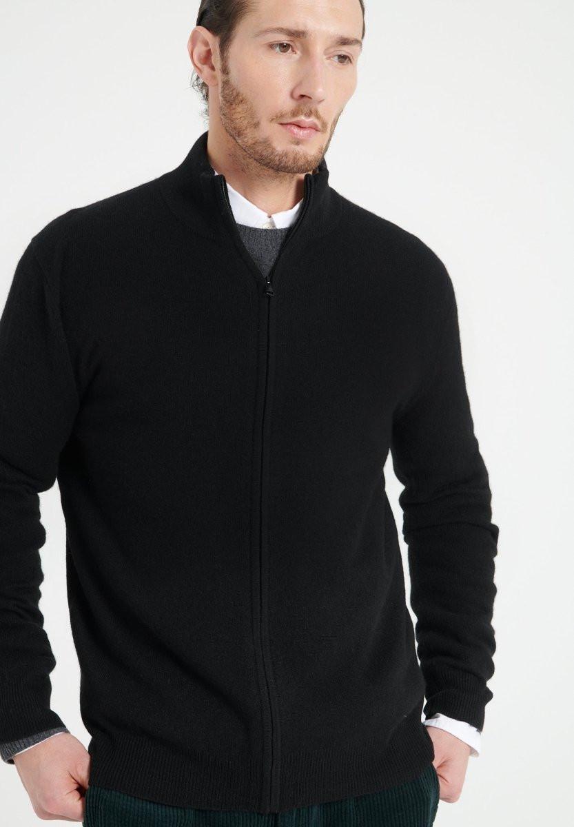 Studio Cashmere8  LUKE 8 Cardigan con zip - 100% cashmere 