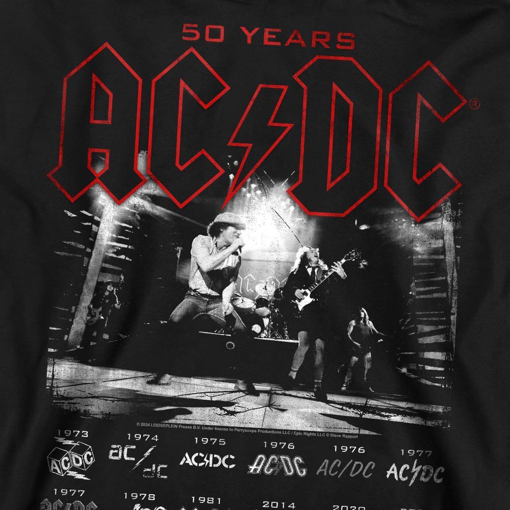 AC/DC ACDC 50 Ans Sweatshirt Col Rond  