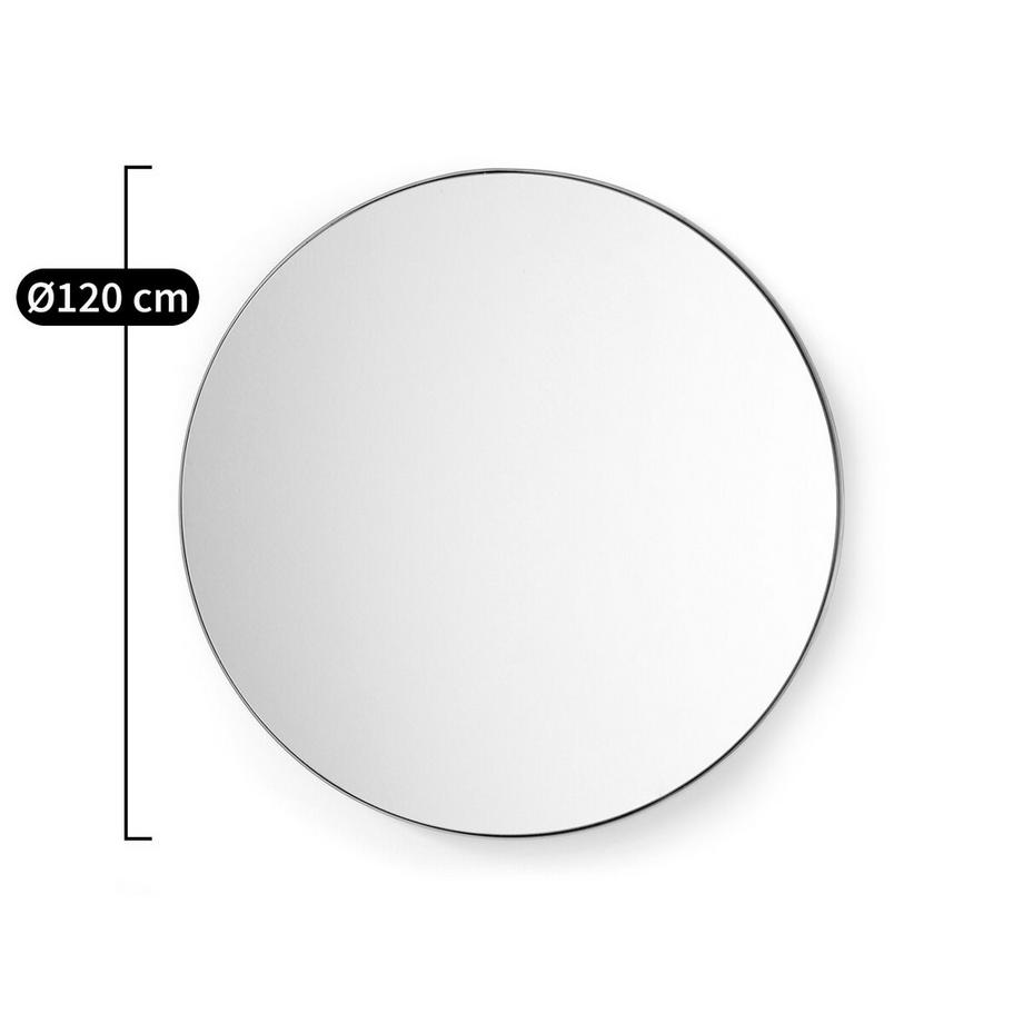 La Redoute Intérieurs Miroir rond en métal acier Ø120 cm  