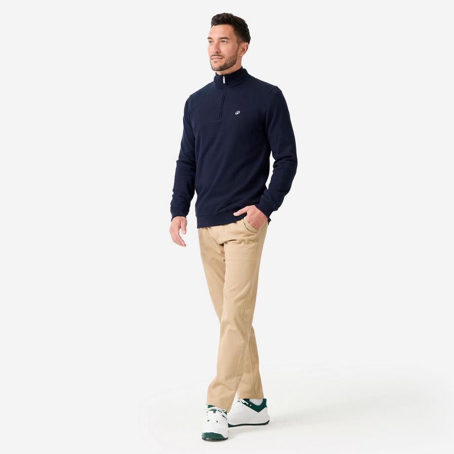 INESIS Pull Golf Col Montant Coupe-Vent Coton  