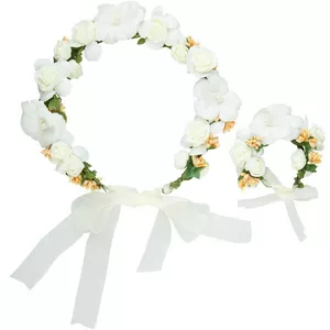 Blumenkranz und Armreif Hochzeit