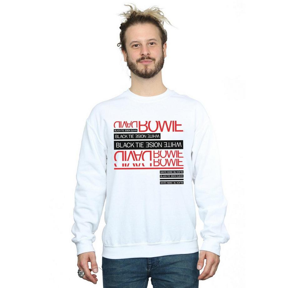 David Bowie Black Tie White Noise Bedrucktes Sweatshirt  