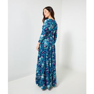 Joe Browns Geknittertes Baumwoll Maxikleid Buntes Blumenmuster  