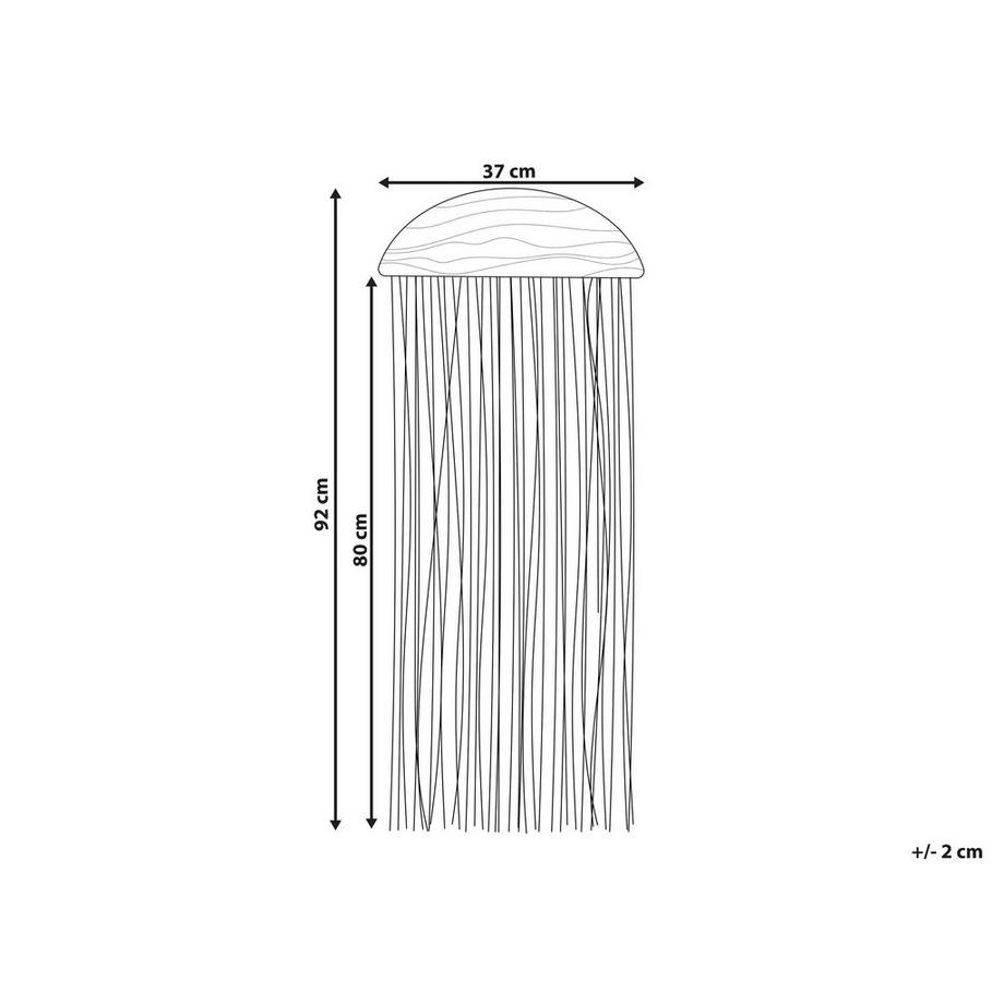 Beliani Decorazione da parete en Legno di pioppo Industriale ZIKIRIA  
