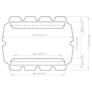 VidaXL Dach gartenschaukel gewebe  