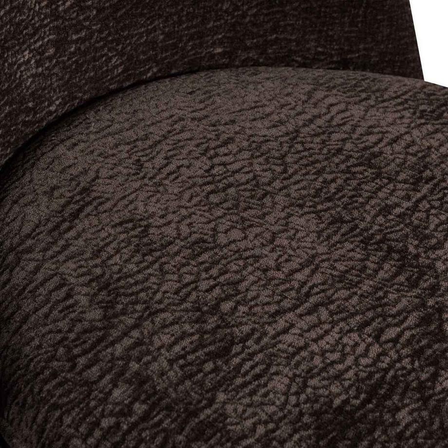 mutoni Sgabello Vogue 3D in ciniglia marrone scuro 65  