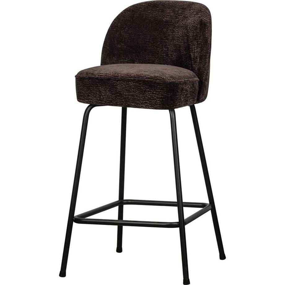 Sgabello Vogue 3D in ciniglia marrone scuro 65