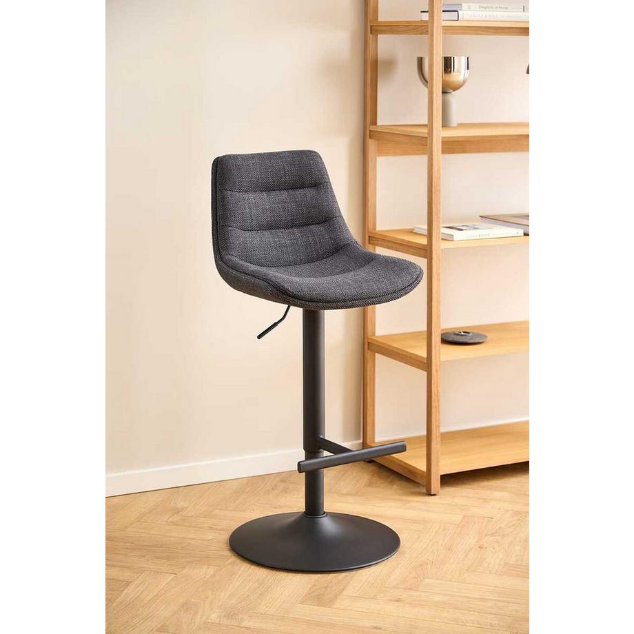mutoni Tabouret de bar Asteria gris foncé (1 pièce)  