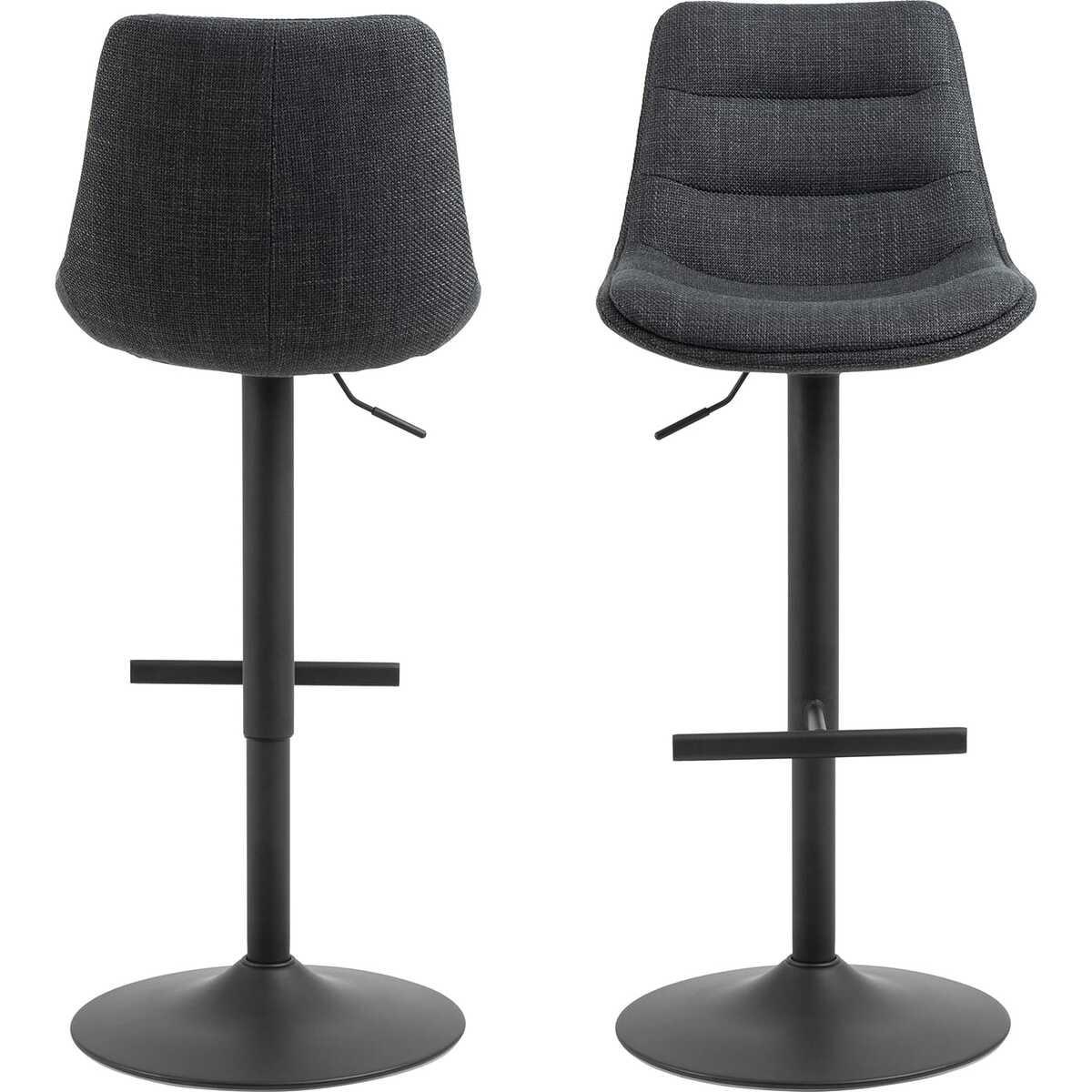 mutoni Tabouret de bar Asteria gris foncé (1 pièce)  