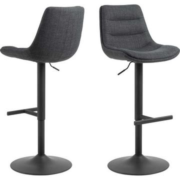 Tabouret de bar Asteria gris foncé (1 pièce)