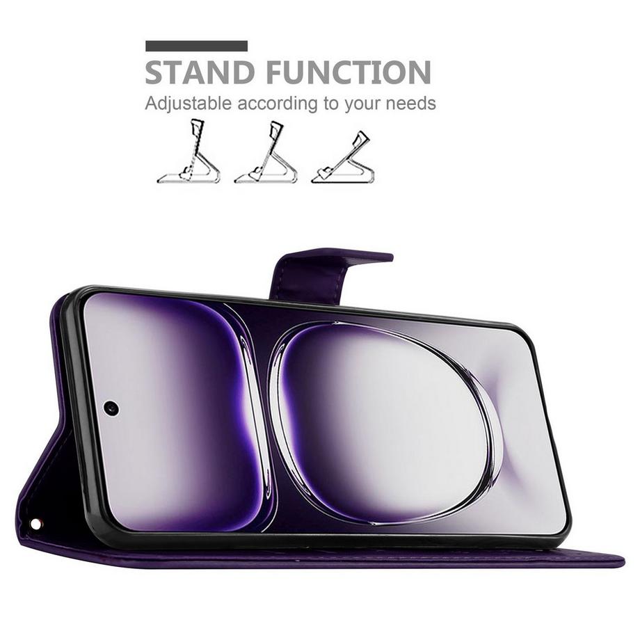 Cadorabo  Oppo Reno 12 Hülle mit Blumen Muster 