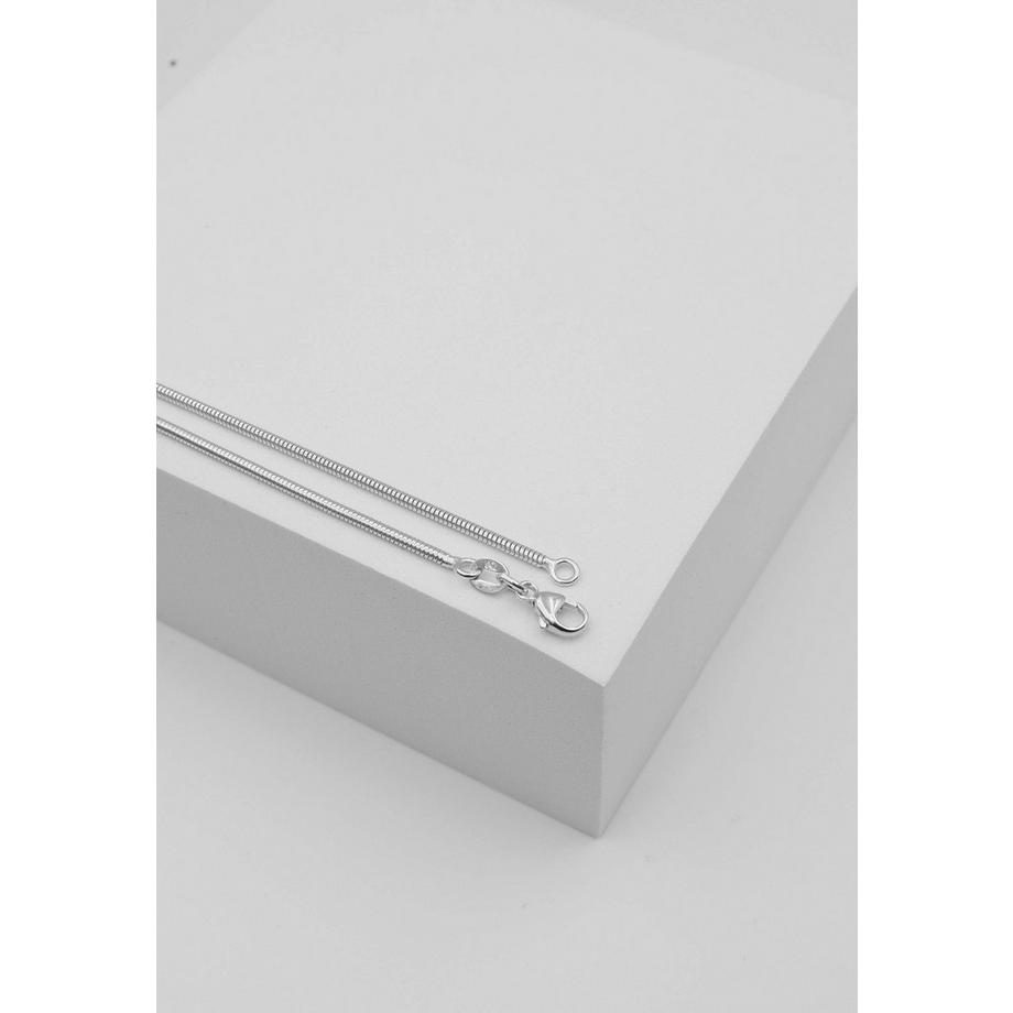 MUAU Schmuck  Collier serpent or blanc 750, 1.6mm, 45cm 