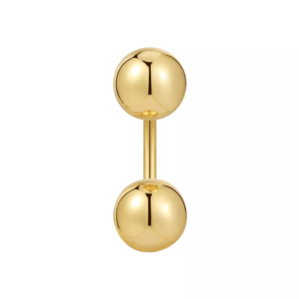 Glanzstücke München - Femme Boucles d´oreilles, 14mm, Doré