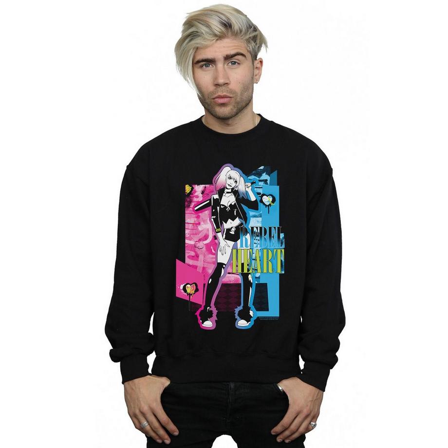 DC COMICS Harley Quinn Rebel Heart Sweatshirt  