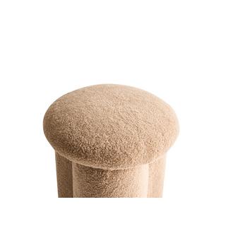 Beliani Pouf en Bouclé Minimaliste CARRINGTON  