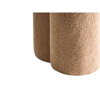 Beliani Pouf en Bouclé Minimaliste CARRINGTON  