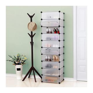 Calicosy Étagère à Chaussures 10 Compartiments Modulable - L43 cm  