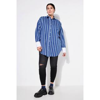 Studio Untold Camicia Lunga Oversize a Righe  