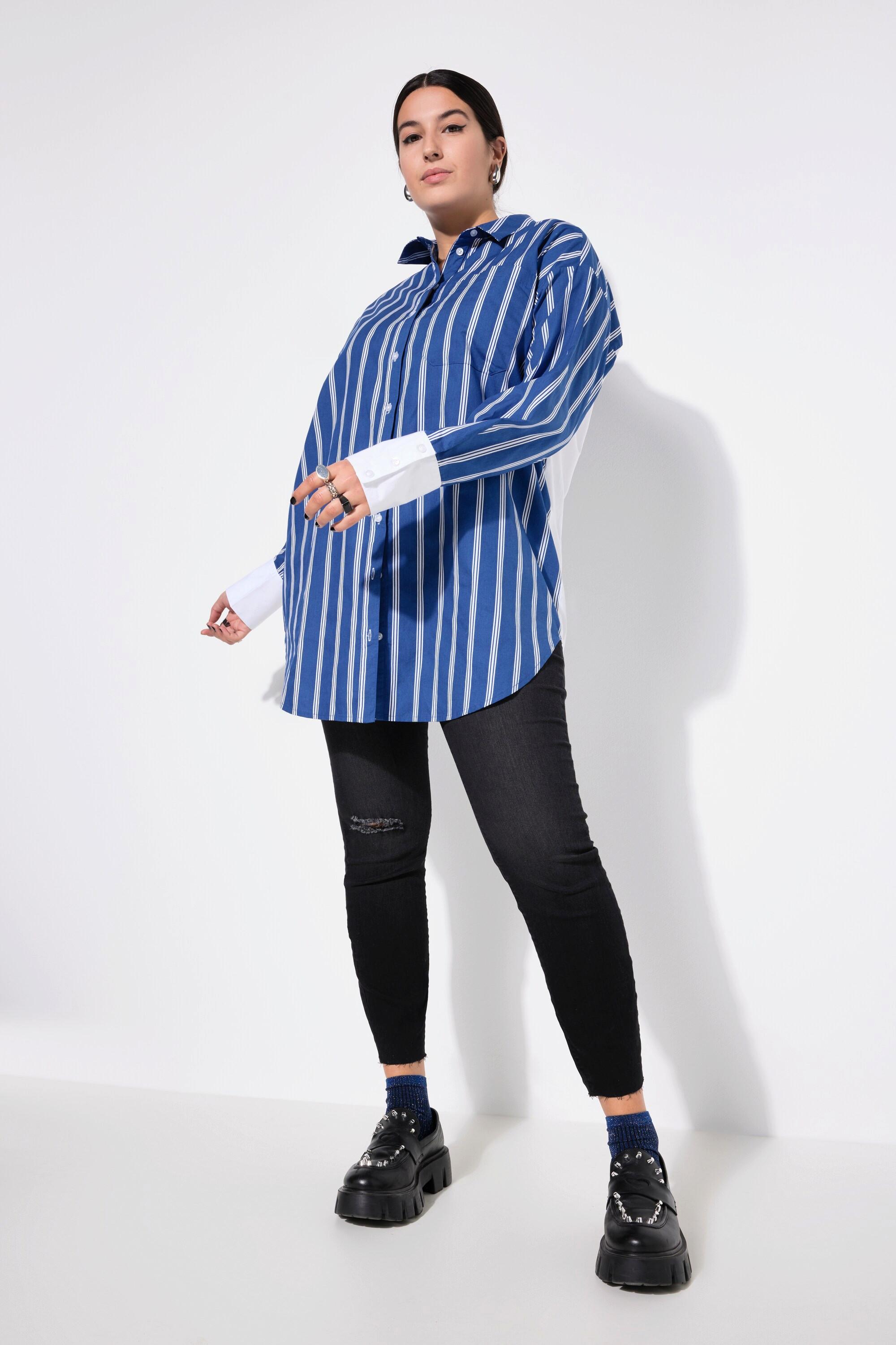 Studio Untold Camicia Lunga Oversize a Righe  