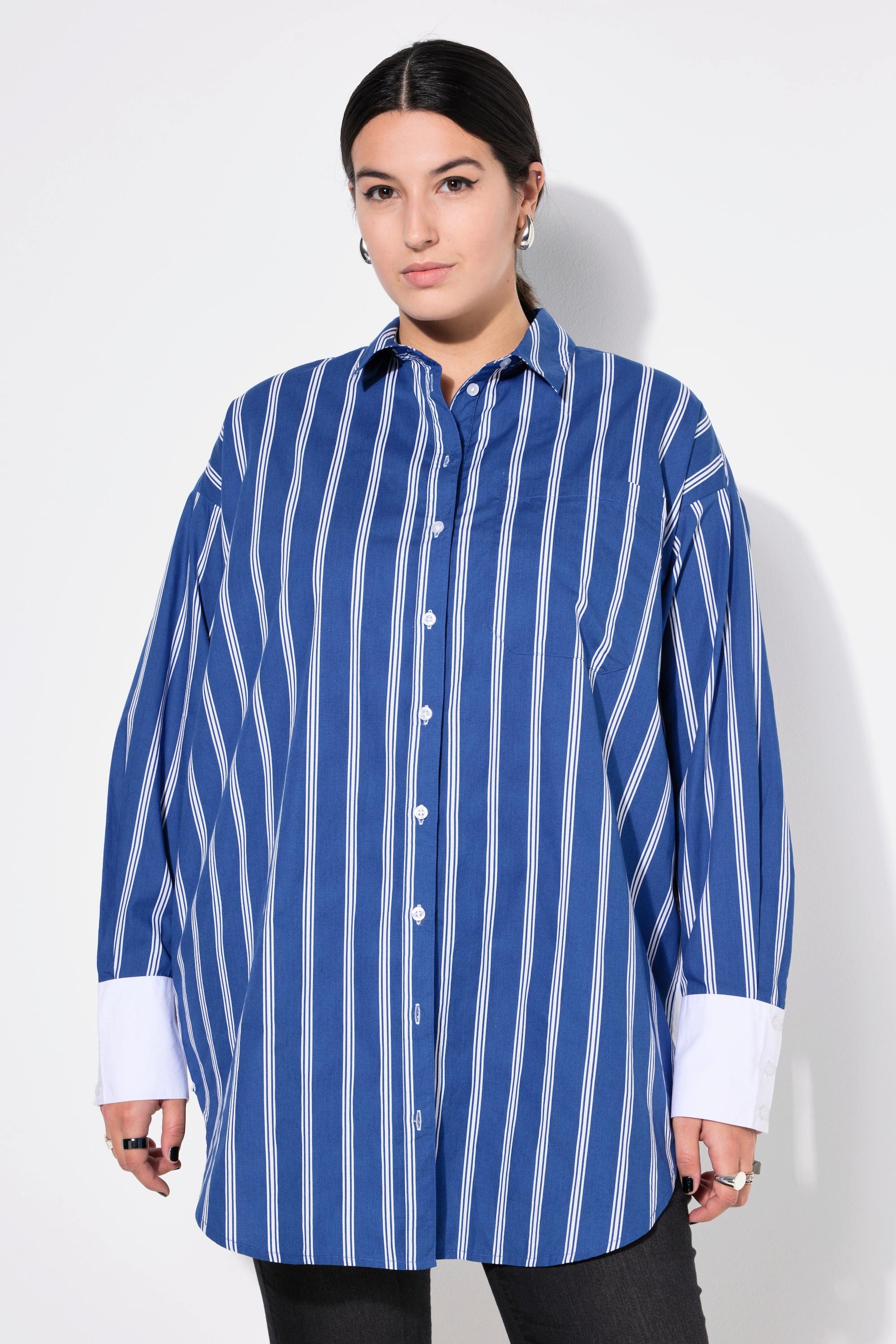 Studio Untold Camicia Lunga Oversize a Righe  