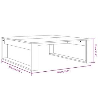VidaXL Table basse bois d'ingénierie  