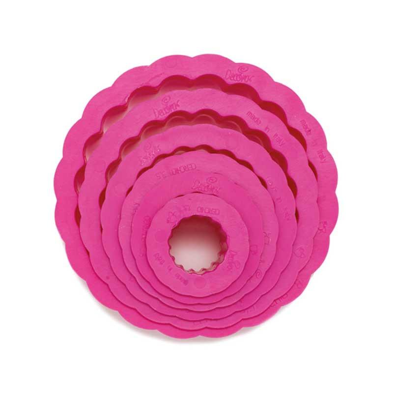 Decora Set di tagliabiscotti cerchio arricciato 6 pezzi  