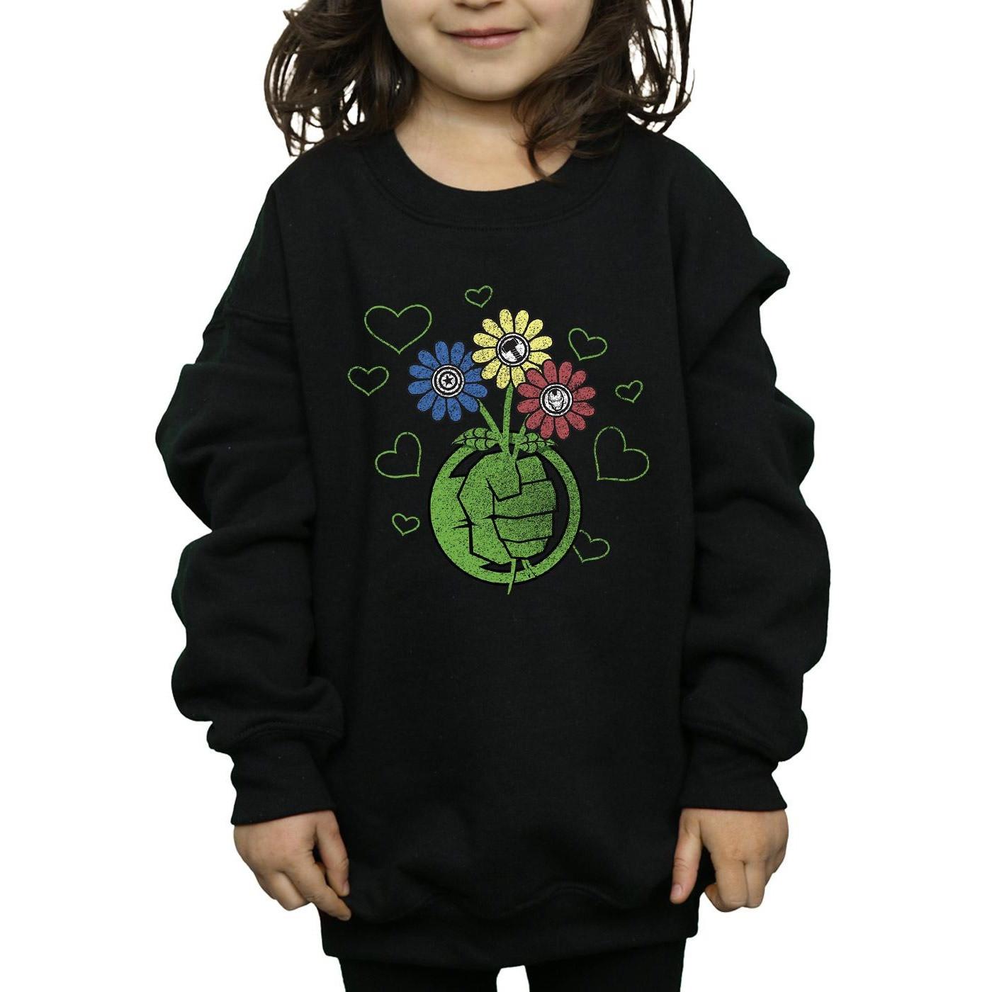 MARVEL  Hulk Flower Fist Sweatshirt 