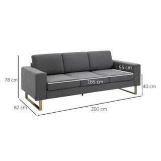 HOMCOM Sofa 3-Sitzer  