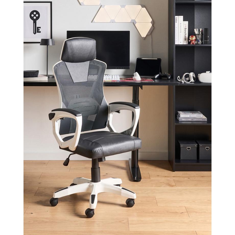 Beliani Chaise de bureau en Cuir PU  IGNIS  