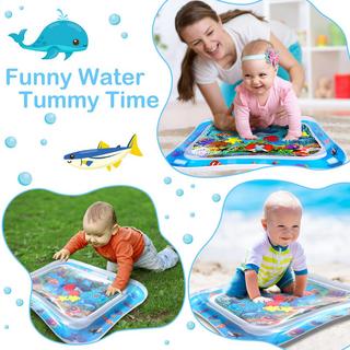 Activity-board  Wassermatte Baby, Wasser Spielmatte Spielzeug Baby Wasserkissen Aufblasbares Wasserspielzeug für Babys 