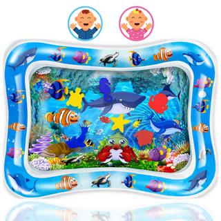 Activity-board  Wassermatte Baby, Wasser Spielmatte Spielzeug Baby Wasserkissen Aufblasbares Wasserspielzeug für Babys 