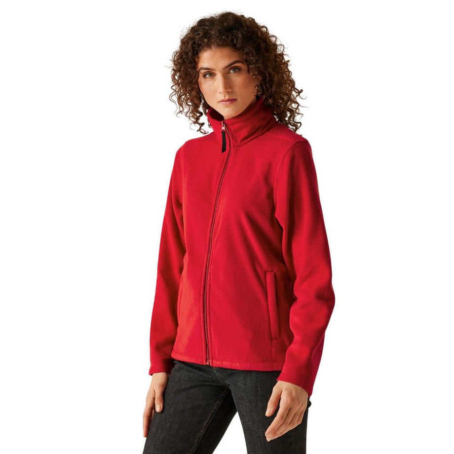 Micro Fleecejacke Durchgehender Reißverschluss