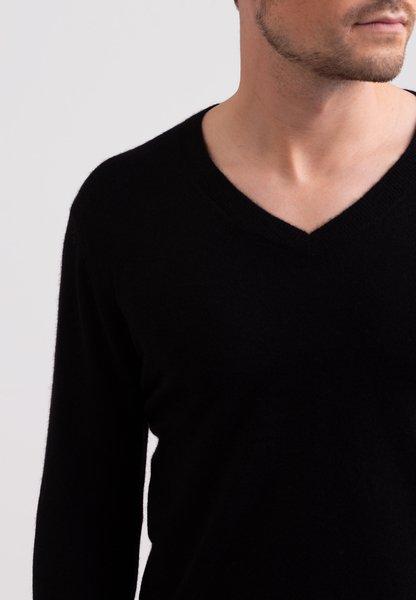 CASH-MERE.CH Pullover Scollo a V Cashmere Riciclato  