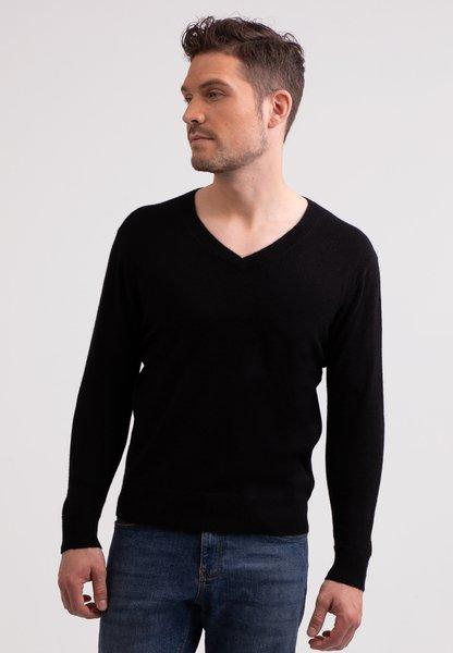 CASH-MERE.CH Pullover Scollo a V Cashmere Riciclato  