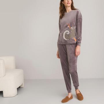 Pyjama en maille velours