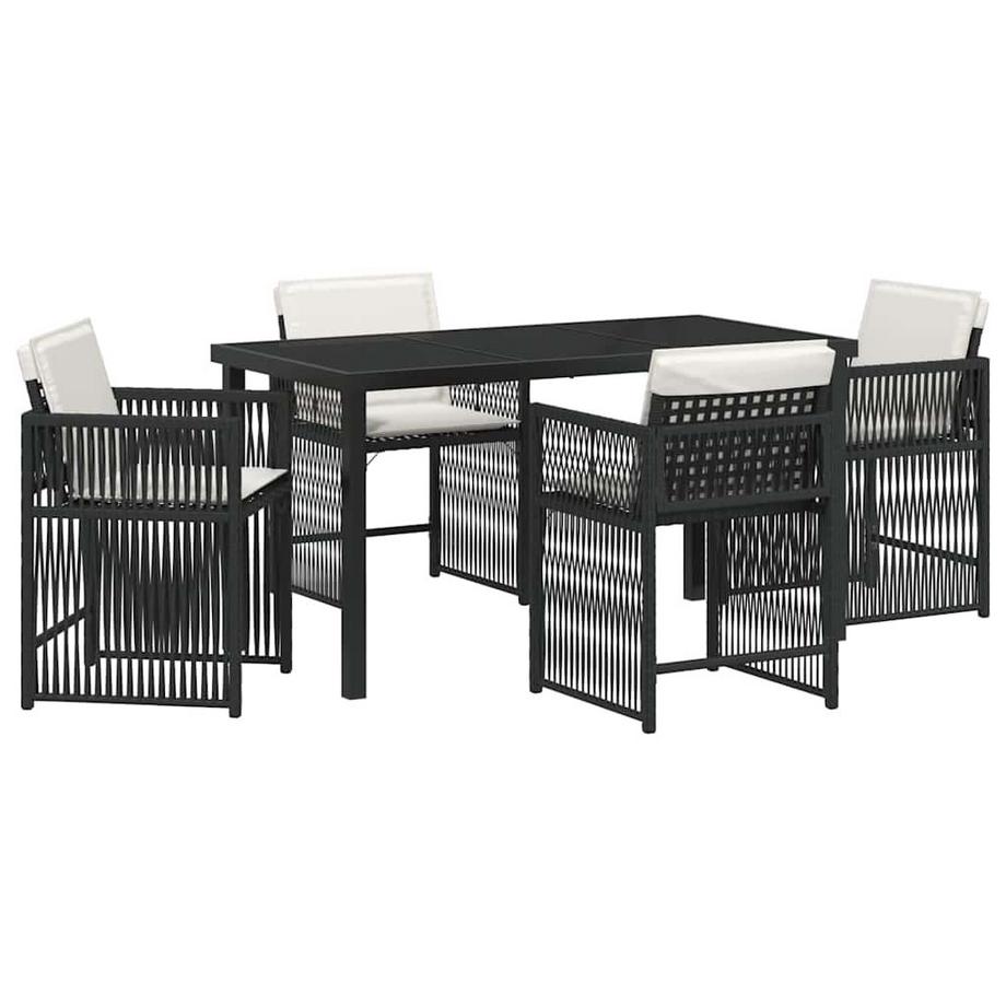 Ensemble de salle à manger pour jardin poly rattan