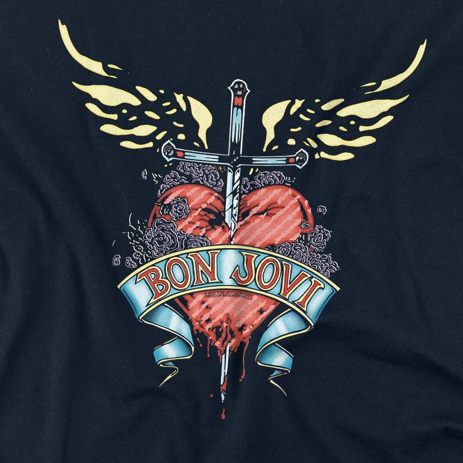 Bon Jovi T-Shirt à Imprimé Graphique  