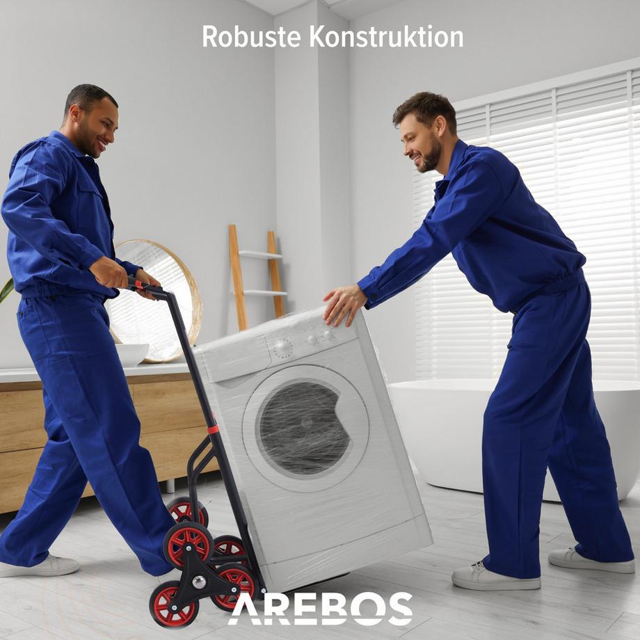 Arebos  Treppensteiger Sackkarre Transportkarre 150kg klappbar 