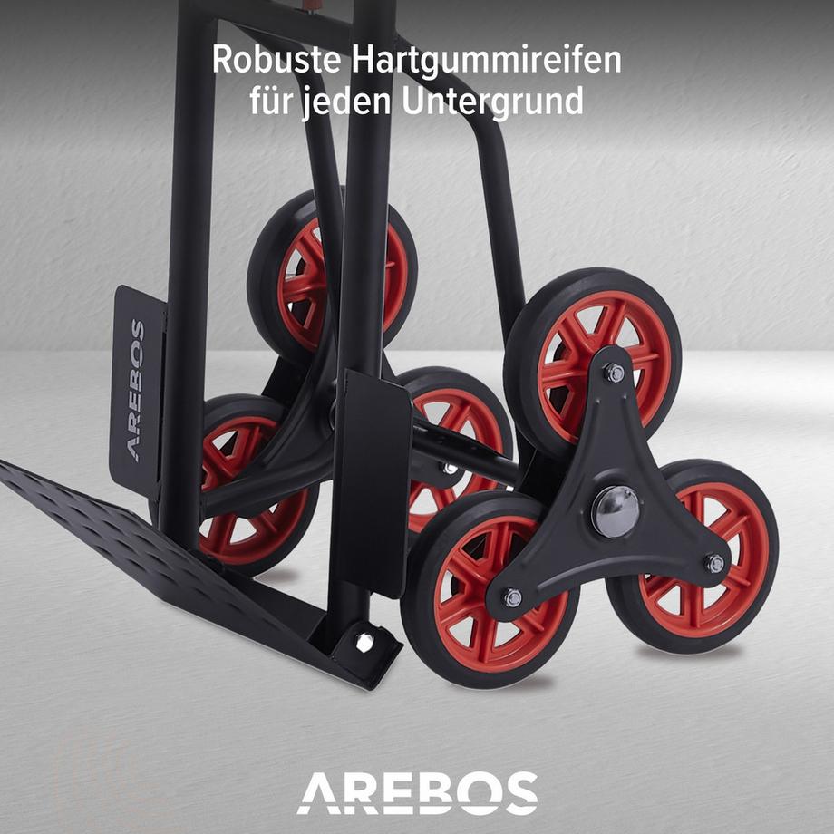 Arebos  Treppensteiger Sackkarre Transportkarre 150kg klappbar 