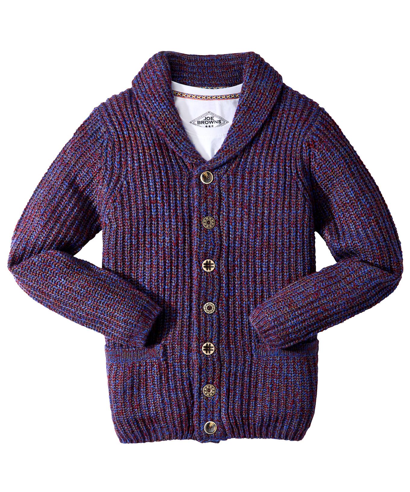 Joe Browns Stilvolle Strickjacke Schalkragen  