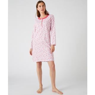 Damart  Chemise de nuit maille jersey pur coton peigné. 