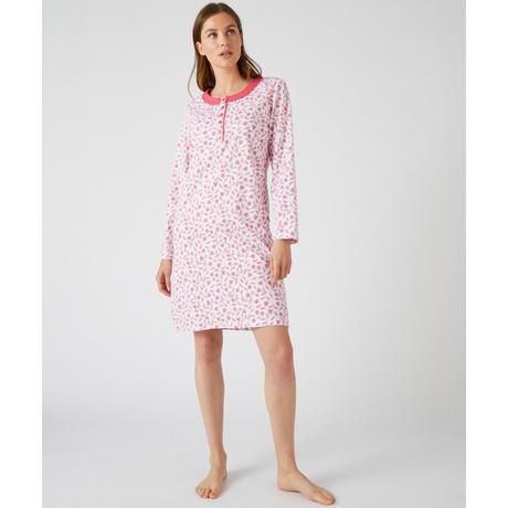 Damart  Chemise de nuit maille jersey pur coton peigné. 