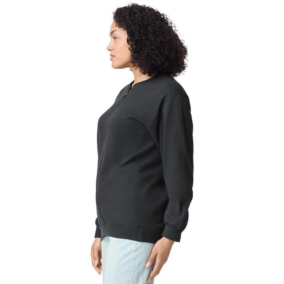 Gildan Softstyle Mittelschweres Sweatshirt mit kurzem Reissverschluss  
