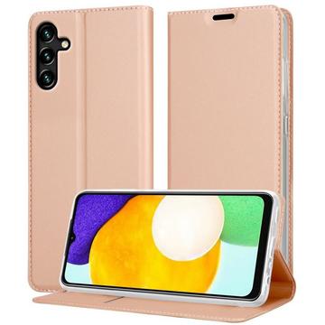 Housse compatible avec Samsung Galaxy A13 5G - Coque de protection avec fermeture magnétique, fonction de support et compartiment pour carte