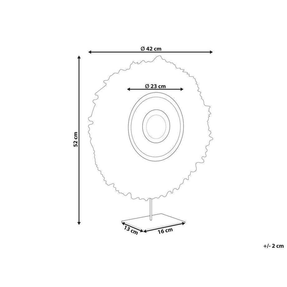 Beliani Dekofigur aus Stroh Klassisch ACEH  