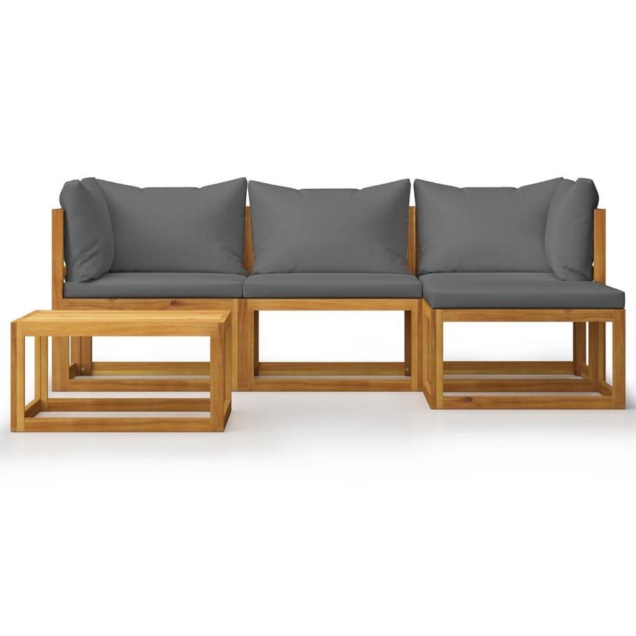 VidaXL Mobilier de jardin bois  