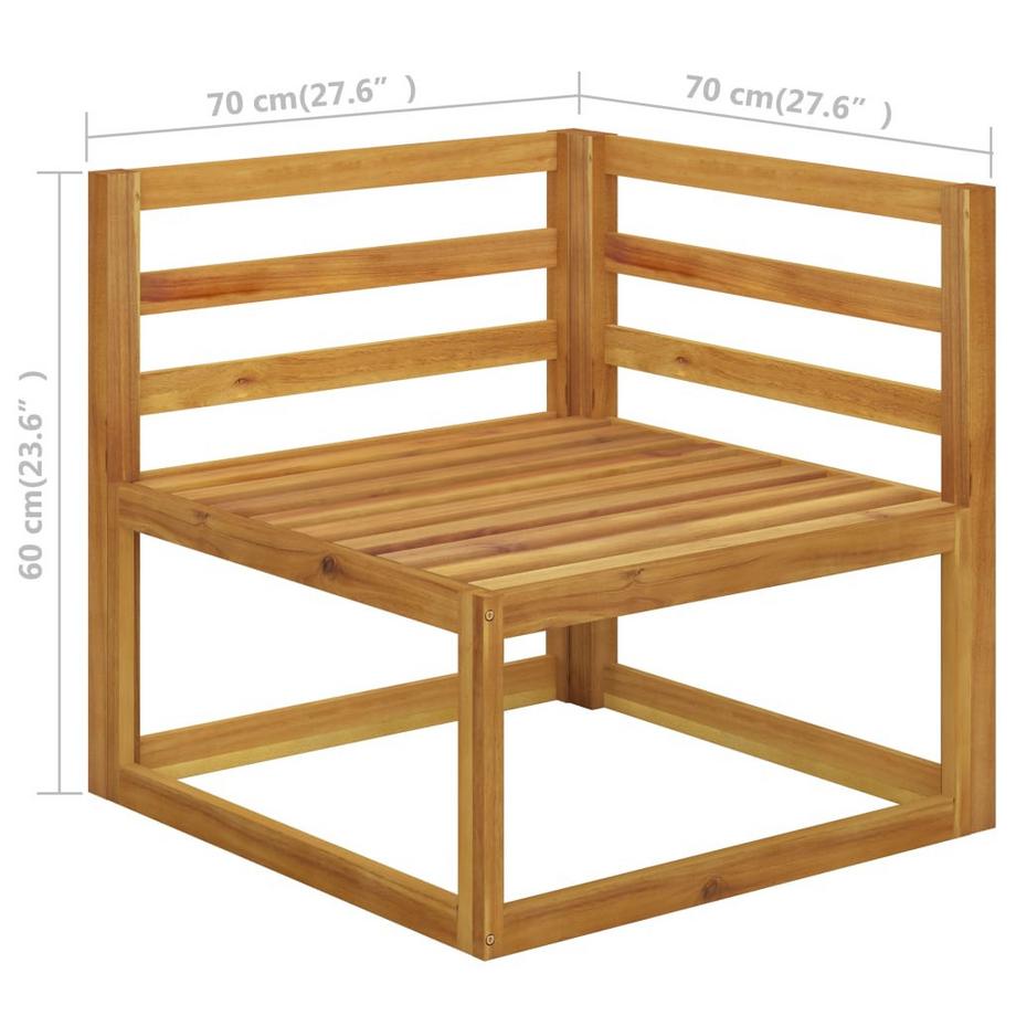 VidaXL Mobilier de jardin bois  