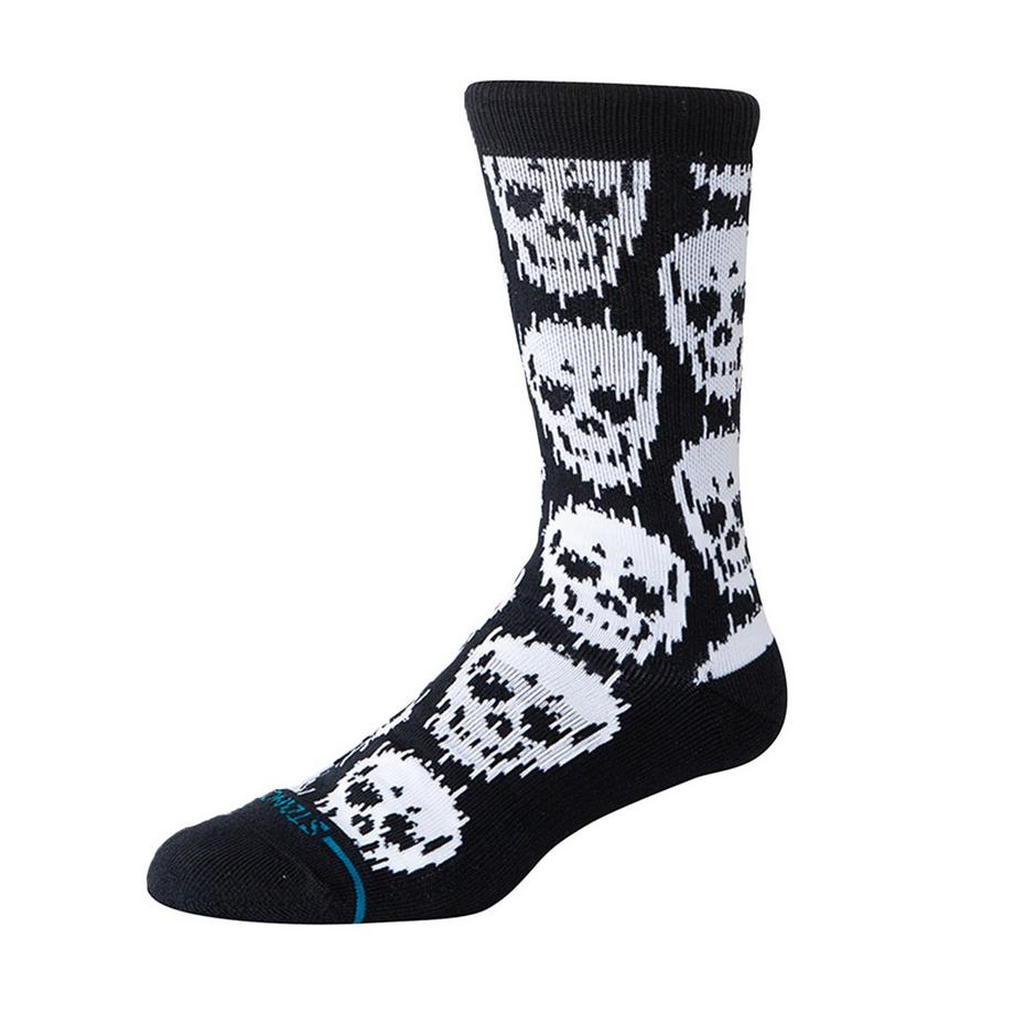 Stance Chaussettes  Pack de 1 Confortable à porter-Static Skull Crew  