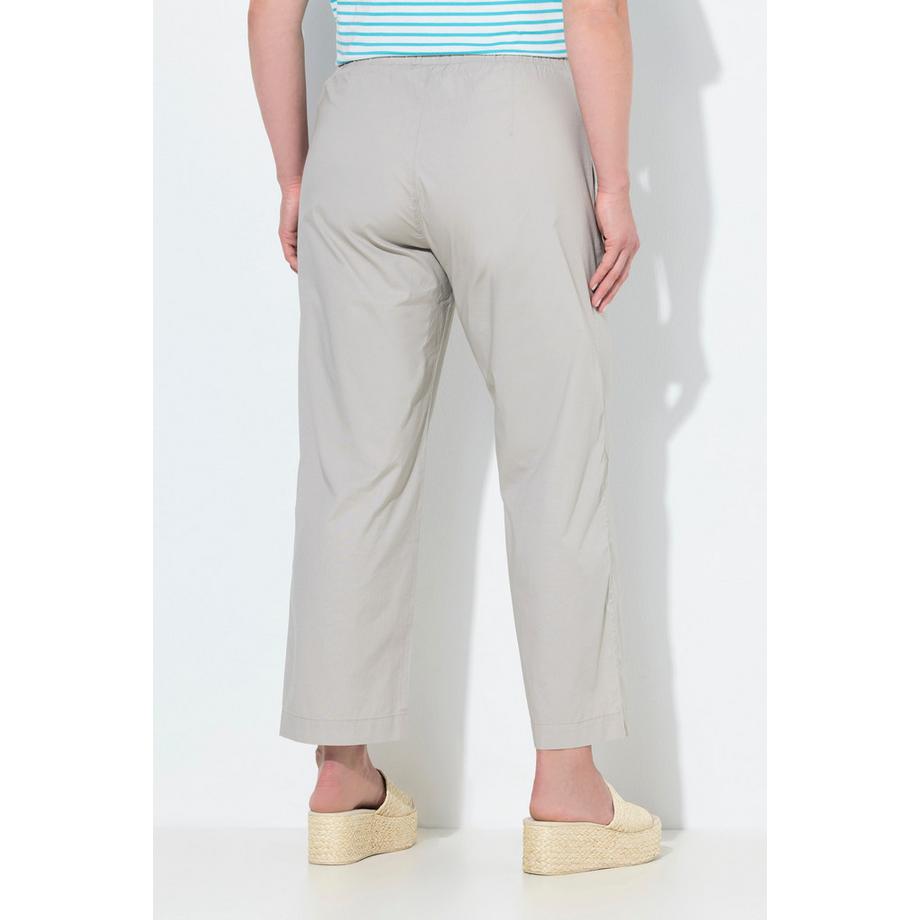 Ulla Popken Ruby 7/8 Chinohose Elastikbund Weites Gerades Bein  