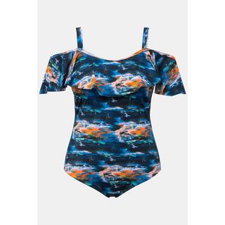 Ulla Popken Costume Volant Coppe Morbide Spalline Regolabili  